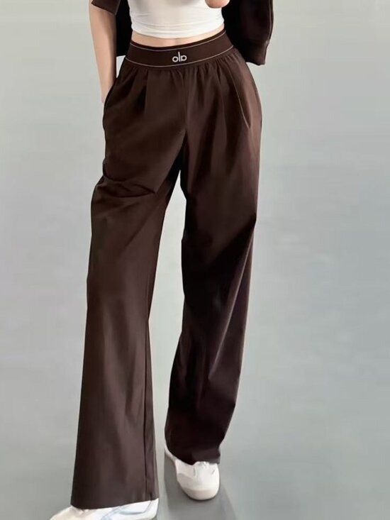 ALO Yoga Pants - Model Off Duty🍣 ALO Yoga Suit Up Trouser Coffee Brown 30" inseam